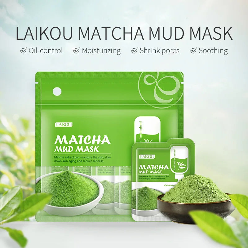 Matcha Green Clay Face Mask Set (7-Pack)