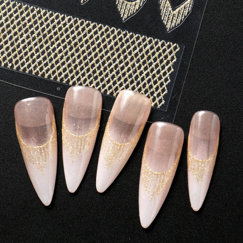 Reflective Glitter Nail Art Stickers