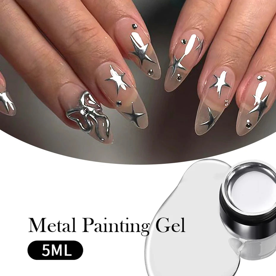 Metallic Nail Art Painting Gel