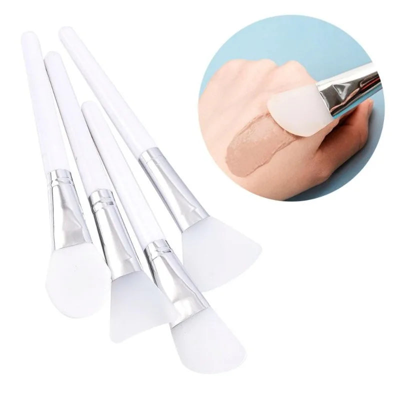 4-Piece Silicone Facial Mask Brush Set
