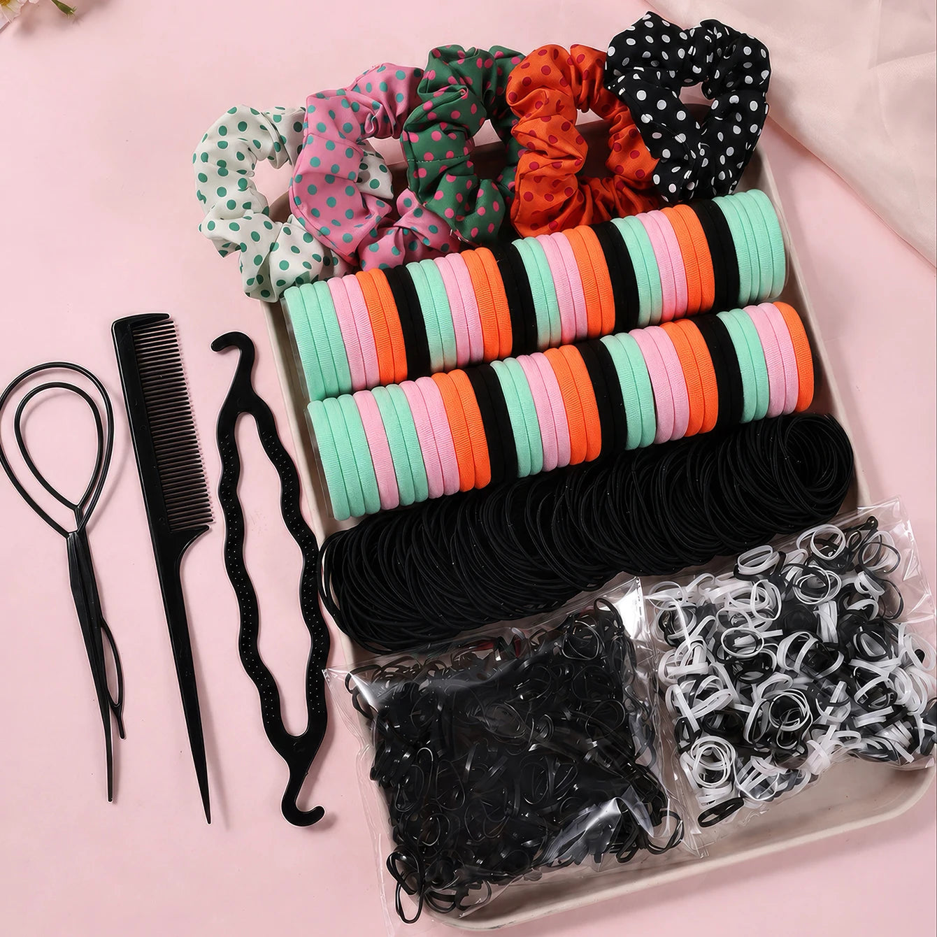 Hair Ties & Accessories Set