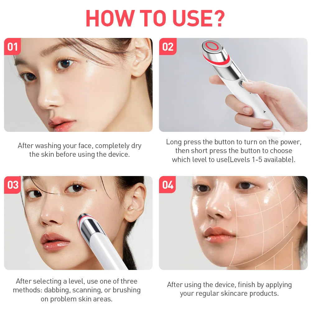 Rechargeable EMS Facial Booster Device