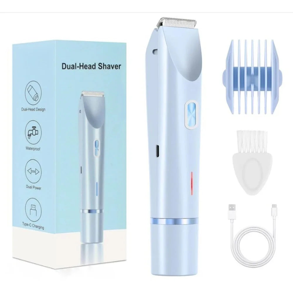 Dual-Head Electric Women's Body Trimmer