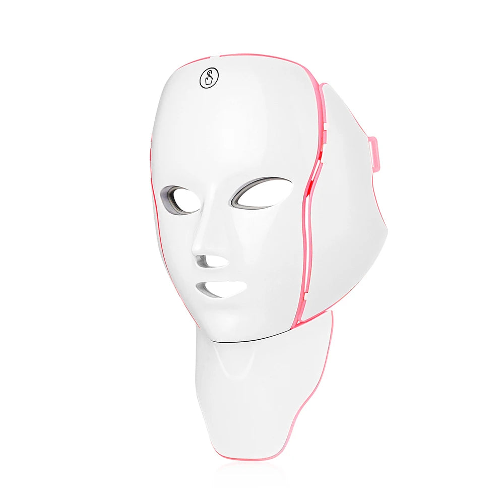 7-Color LED Face & Neck Light Therapy Mask