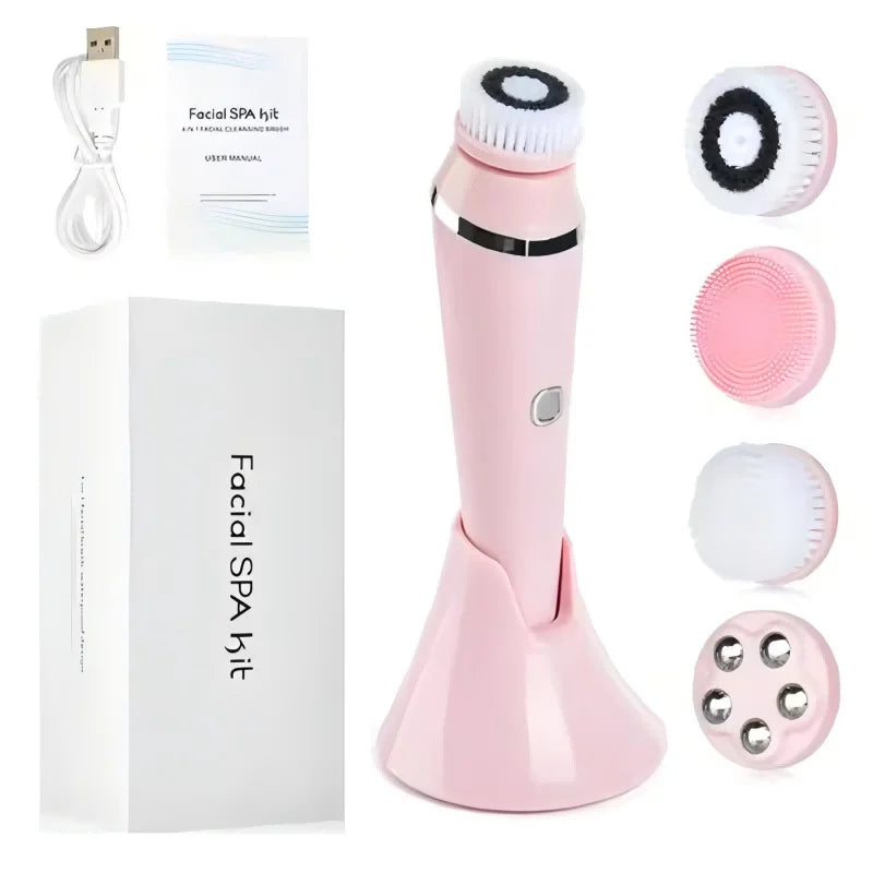 4-in-1 Waterproof Facial Cleansing Brush