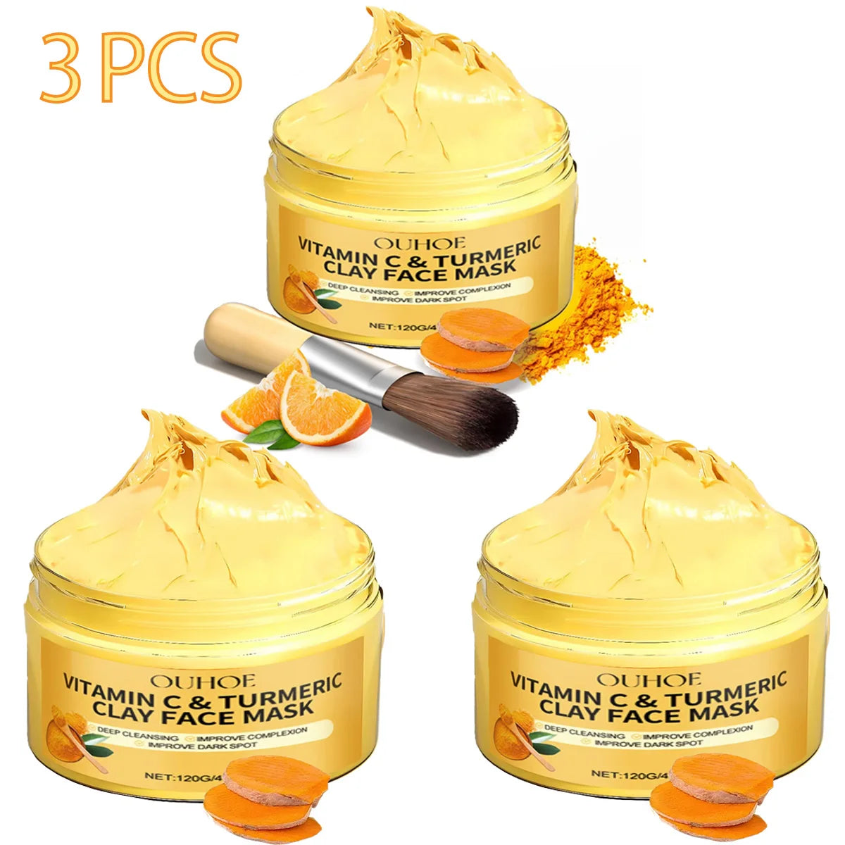 Turmeric & Vitamin C Brightening Clay Mask