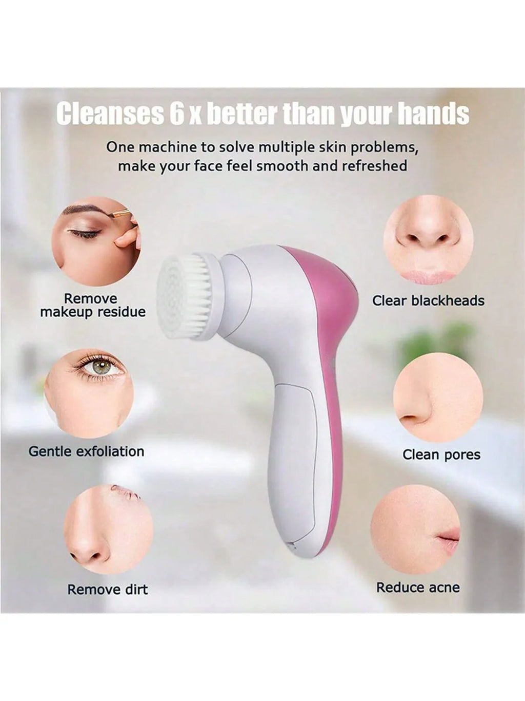 5-in-1 Electric Facial Cleansing Brush