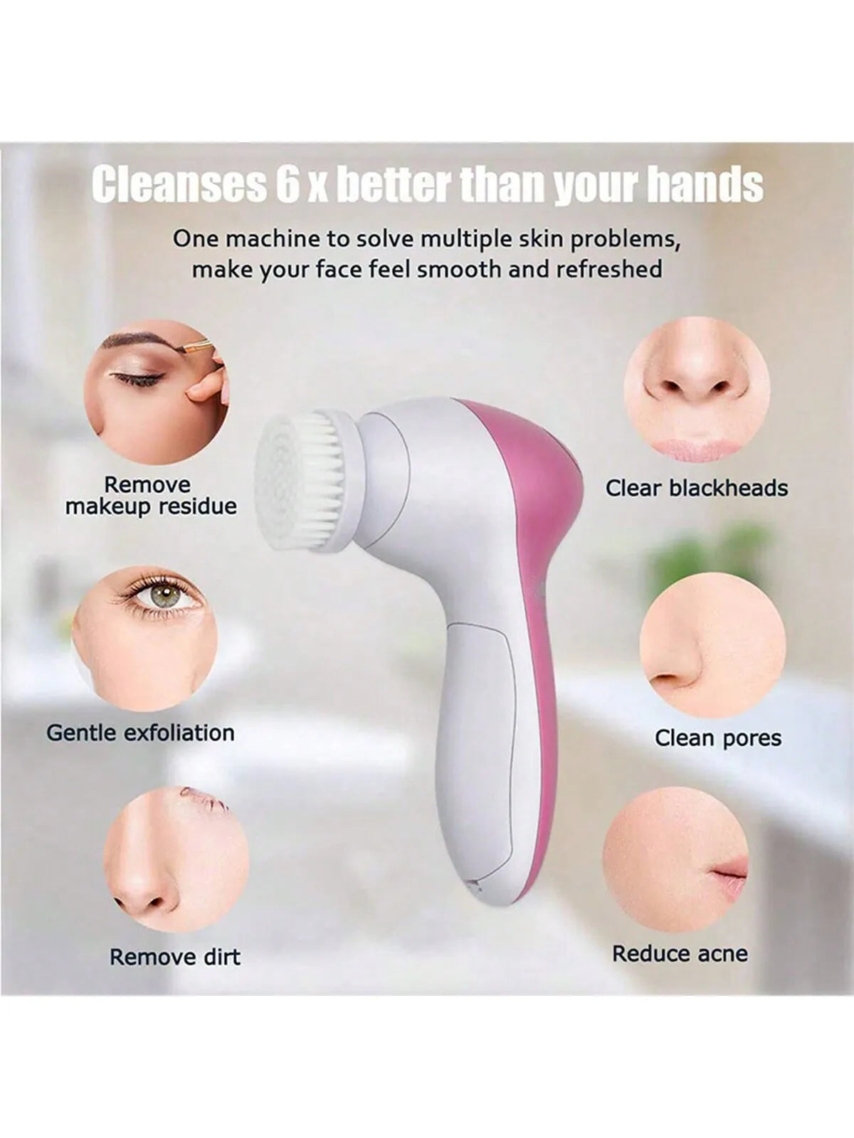 5-in-1 Electric Facial Cleansing Brush