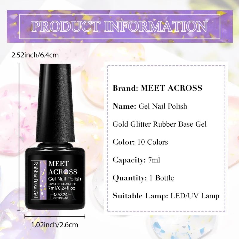 Glitter Rubber Base Gel