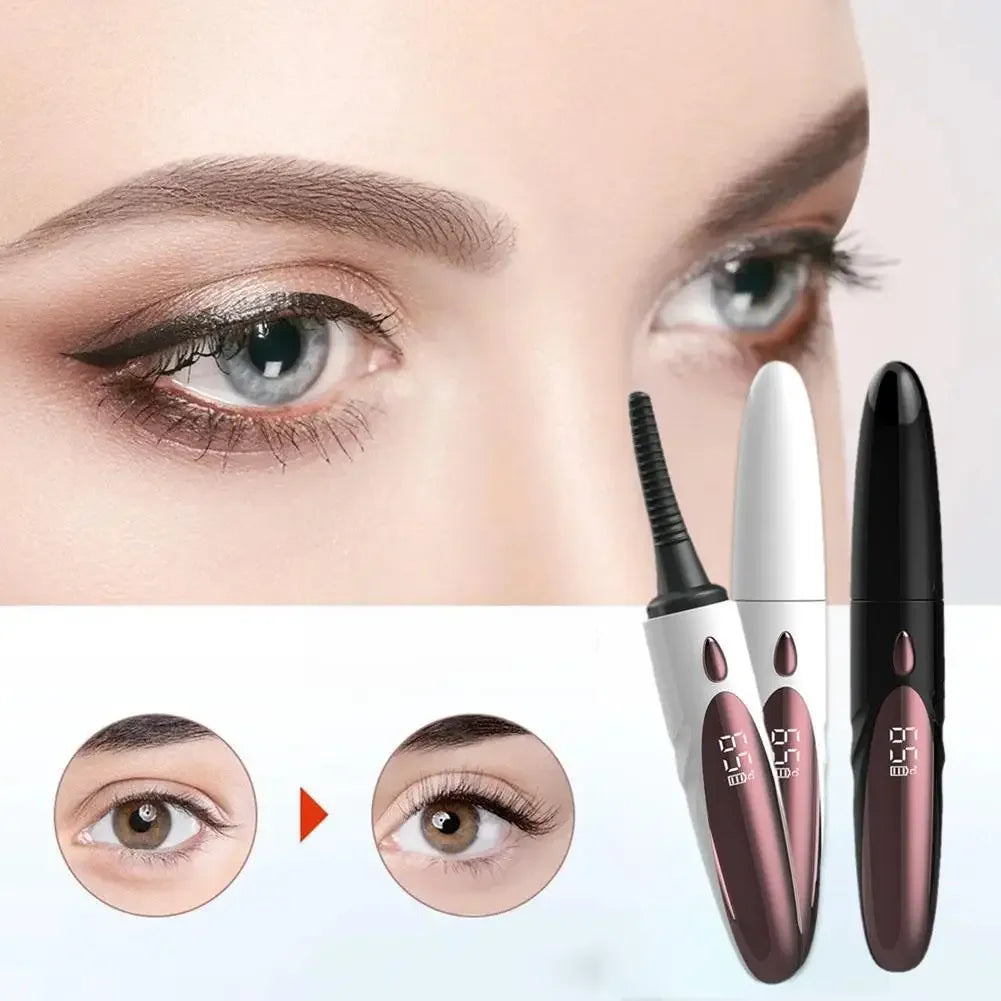 USB Rechargeable Heated Eyelash Curler with 4 Heat Modes