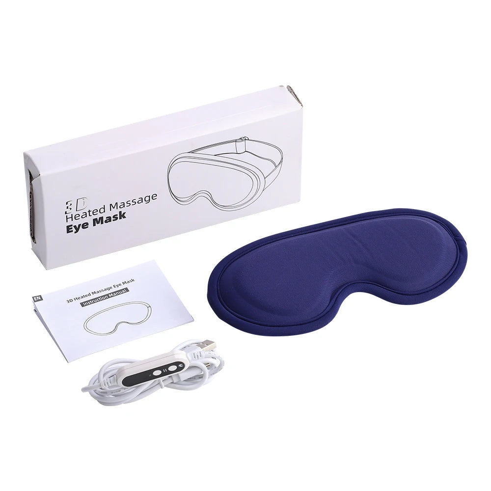 Electric Heated Eye Massager with 3D Vibration