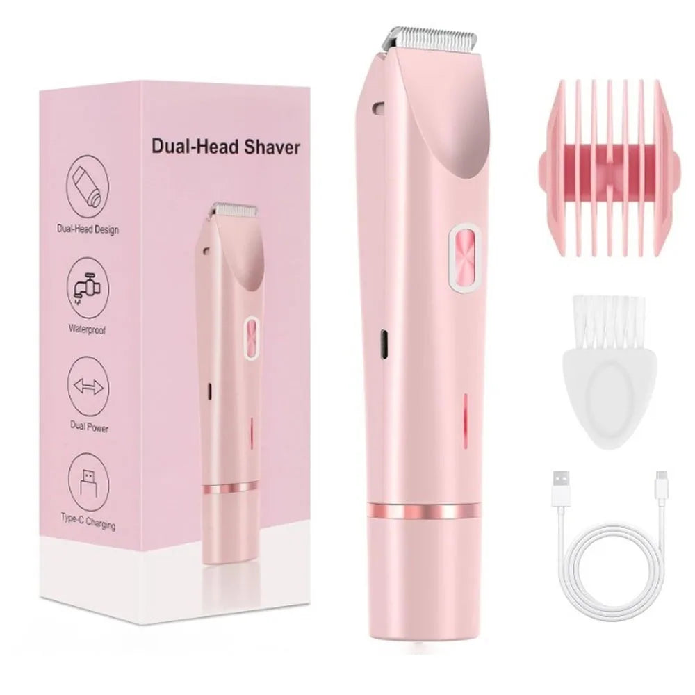 Dual-Head Electric Women's Body Trimmer