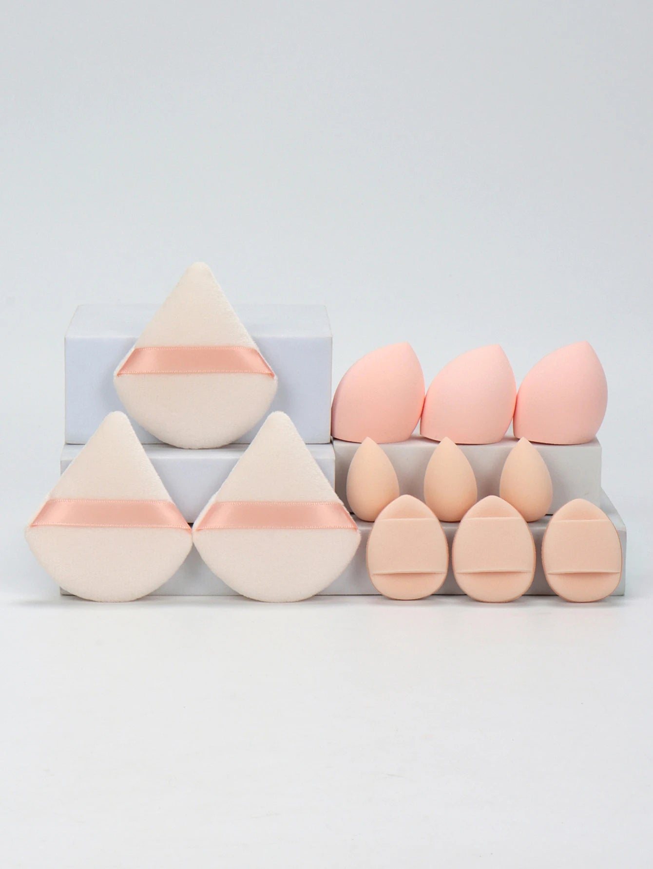 12-Piece Makeup Sponge & Powder Puff Set