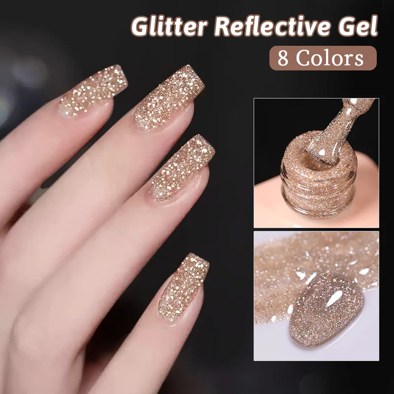Reflective Glitter Gel Polish