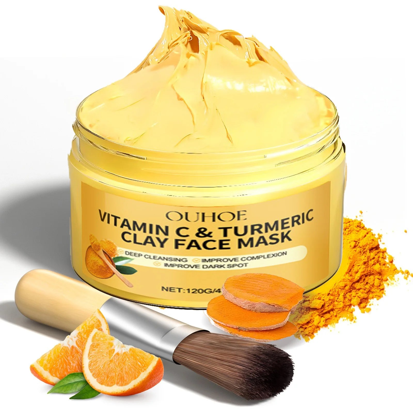 Turmeric & Vitamin C Brightening Clay Mask