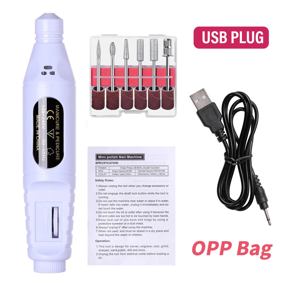 6-in-1 Electric Nail Drill Kit