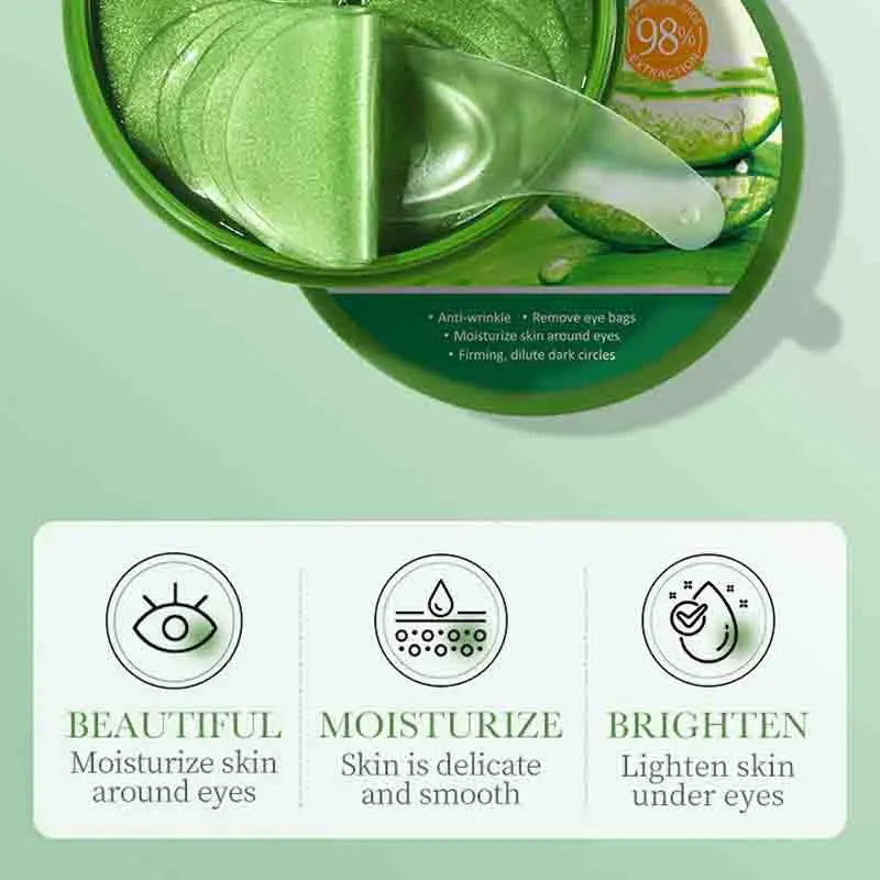 Aloe Vera & Collagen Hydrating Eye Patches (60 Pieces)