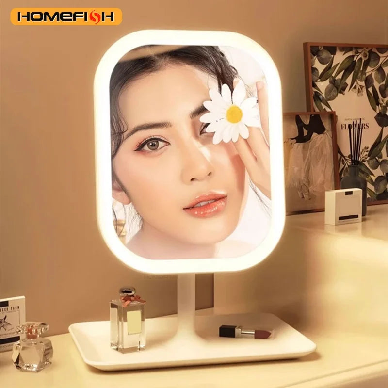 LED Vanity Makeup Mirror with 3 Color Lighting