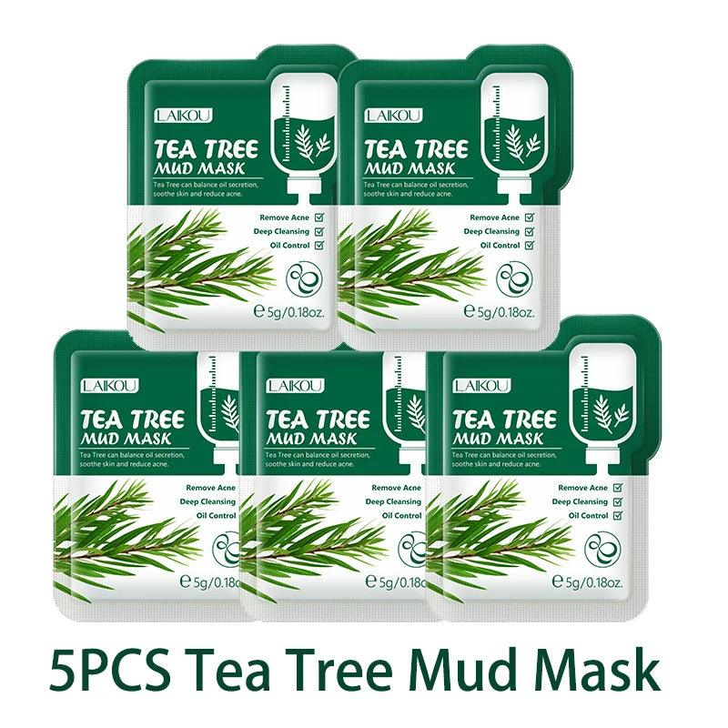 Eggplant Purifying Clay Face Mask Set (5-Pack)