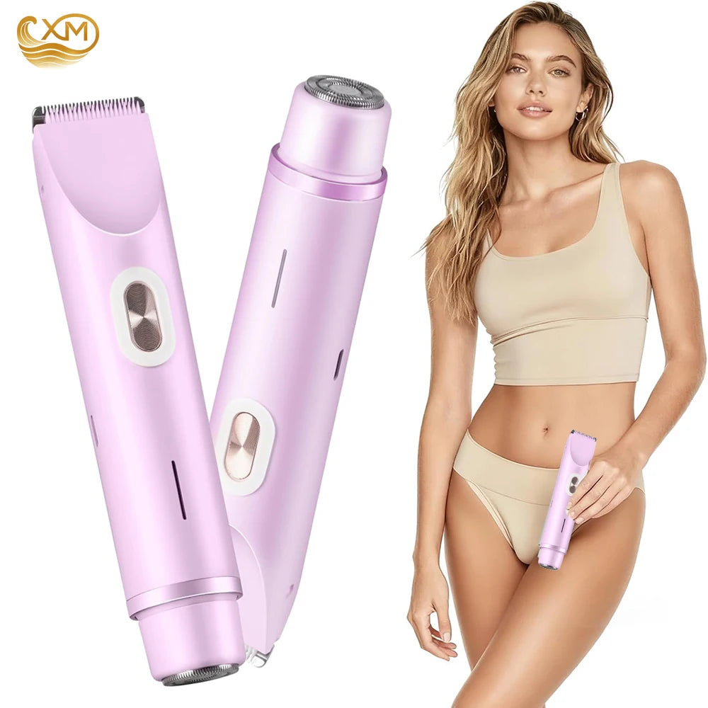Dual-Head Electric Women's Body Trimmer