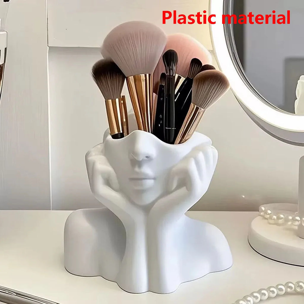 Face Design Makeup Brush Holder