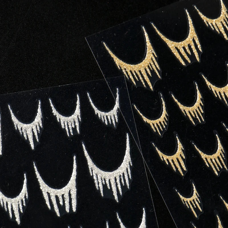 Reflective Glitter Nail Art Stickers