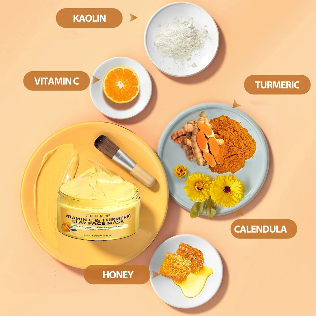 Turmeric & Vitamin C Brightening Clay Mask