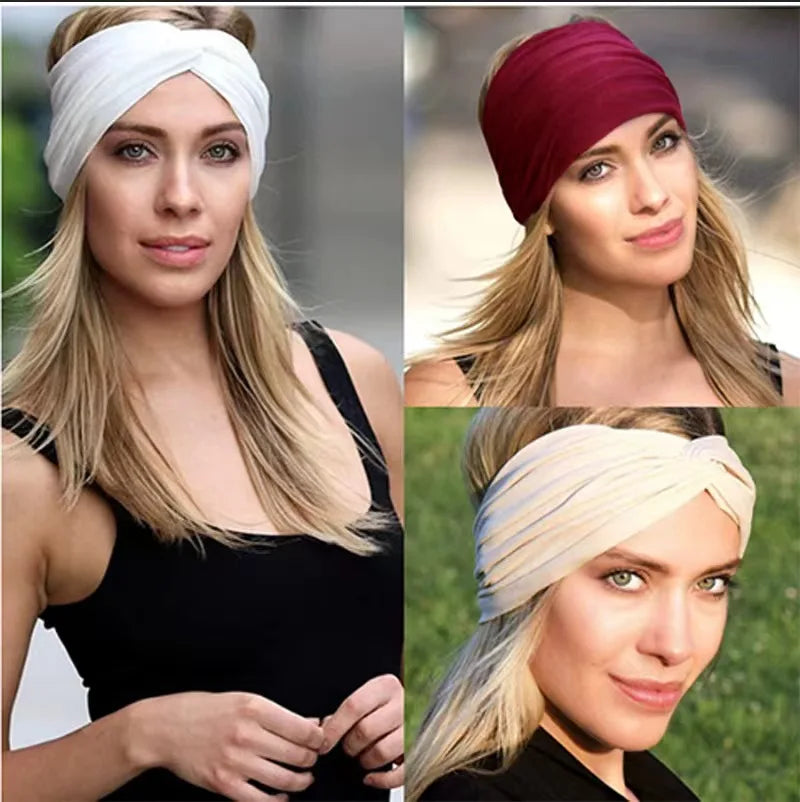 Wide Elastic Spa Headband