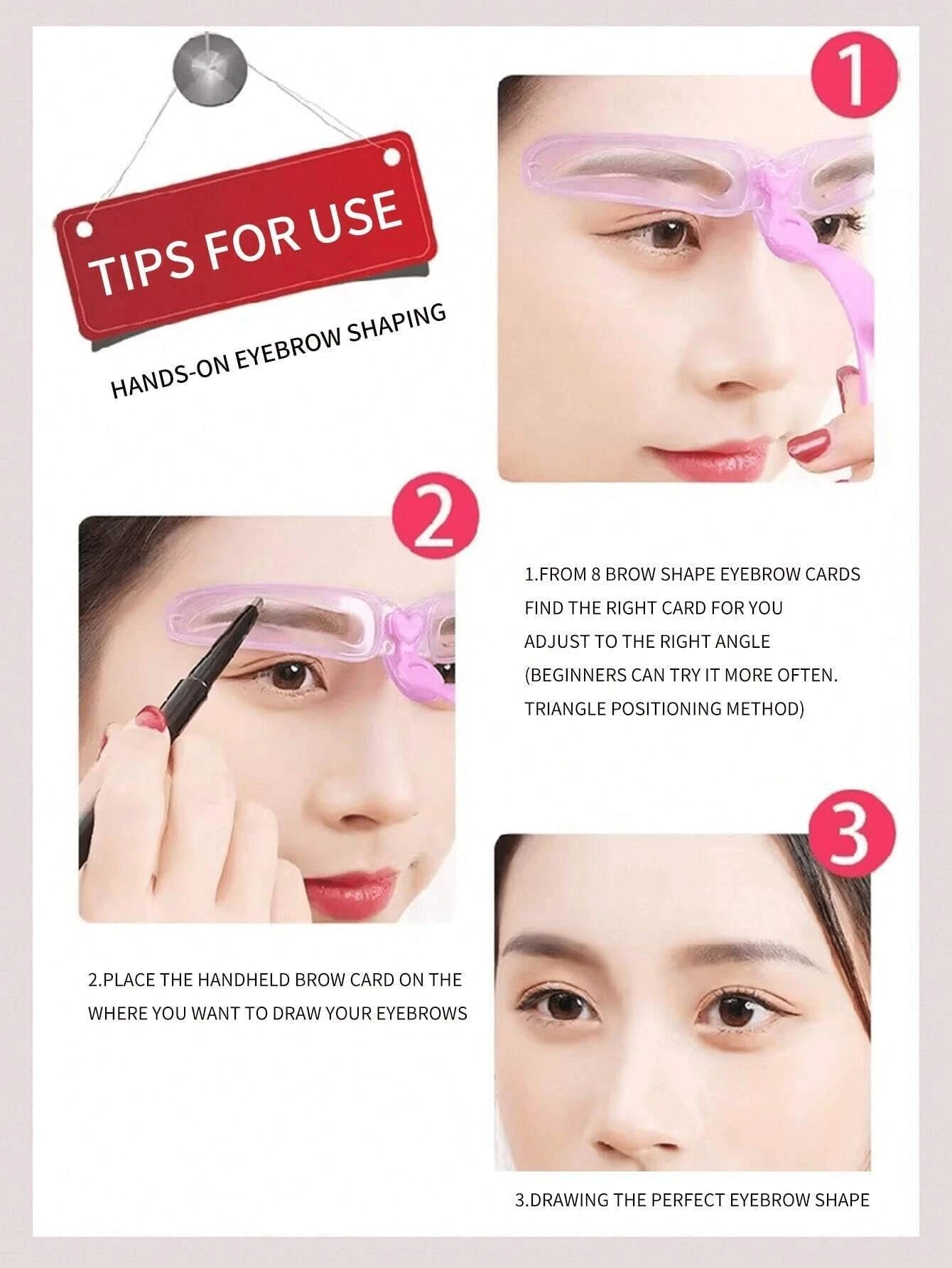 Reusable Eyebrow Stencil Kit