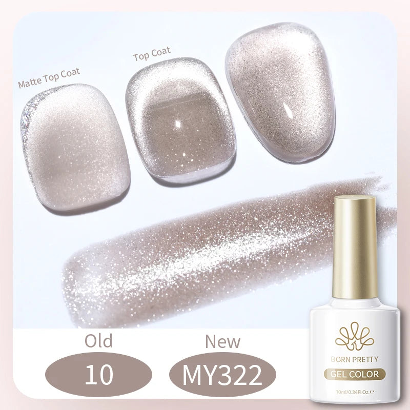 Black Glass Cat Eye Gel Polish