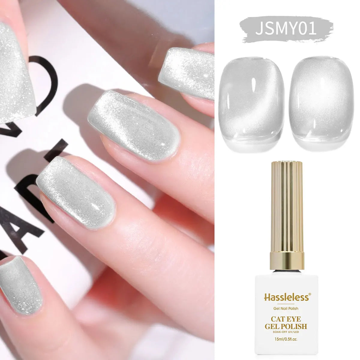 Universal Silver Cat Eye Gel Polish