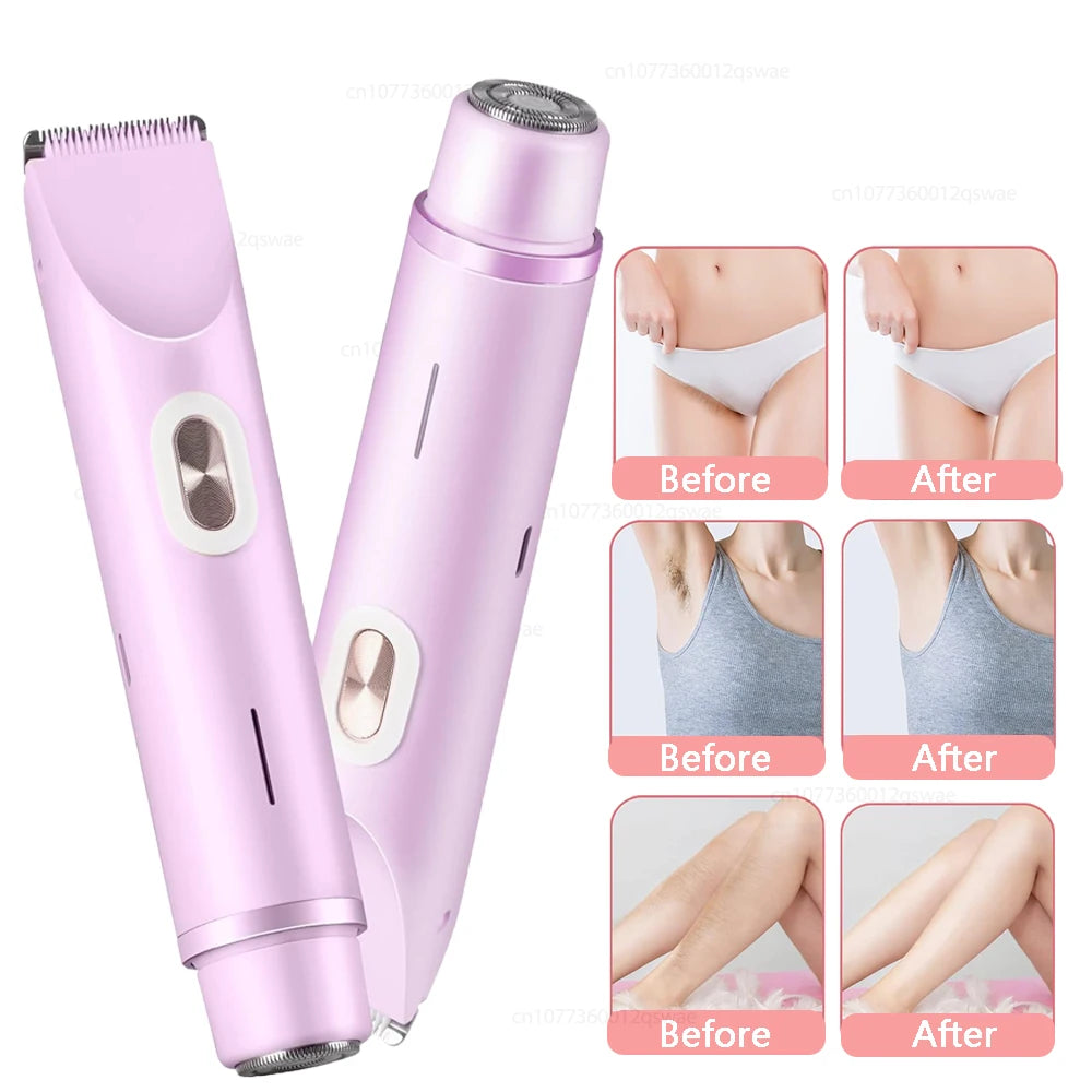 Dual-Head Electric Women's Body Trimmer