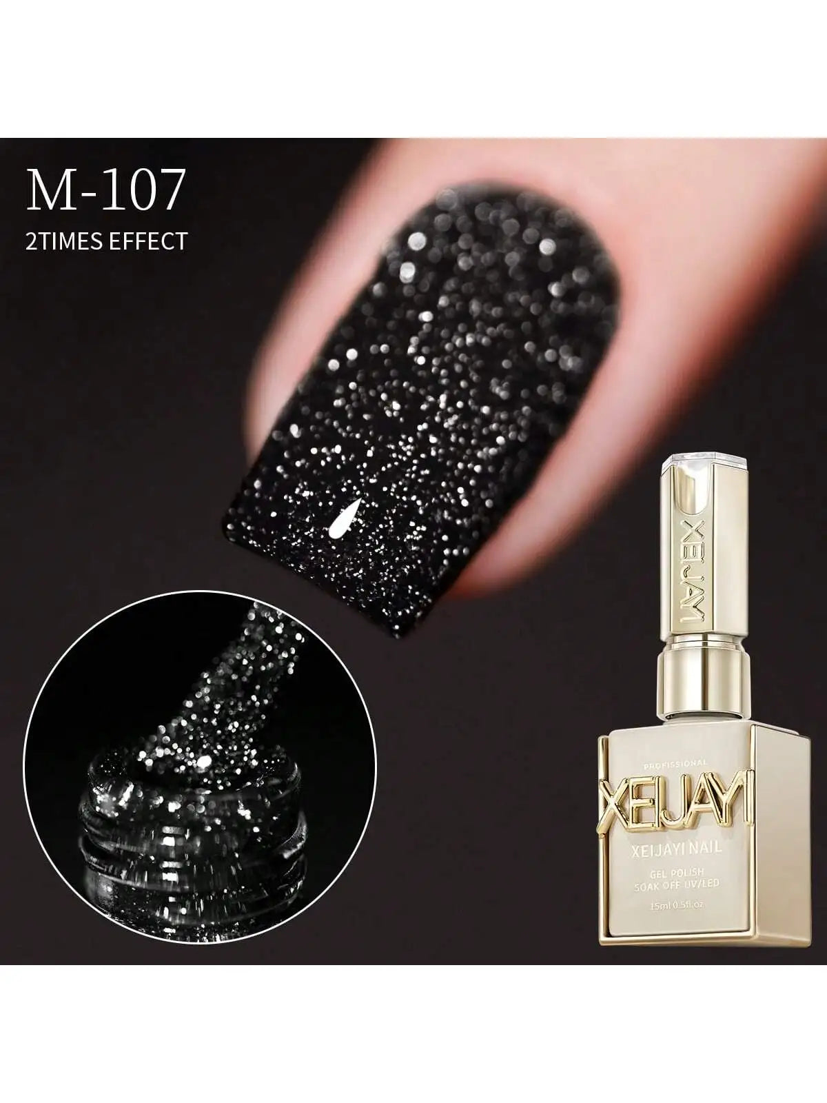 Broken Diamond Glitter Gel Polish