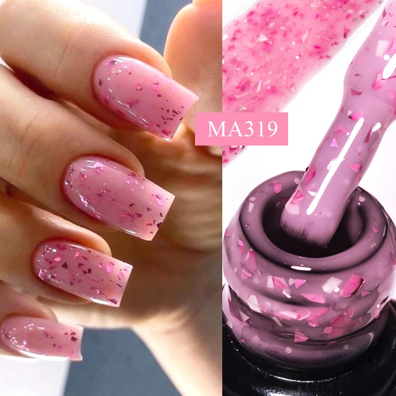 Glitter Rubber Base Gel