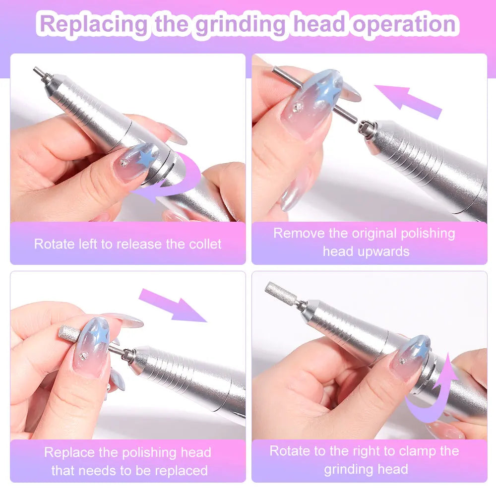 Professional Rechargeable Electric Nail Drill
