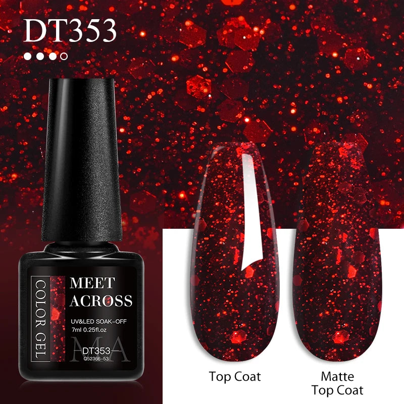 Crystal Red Gel Polish