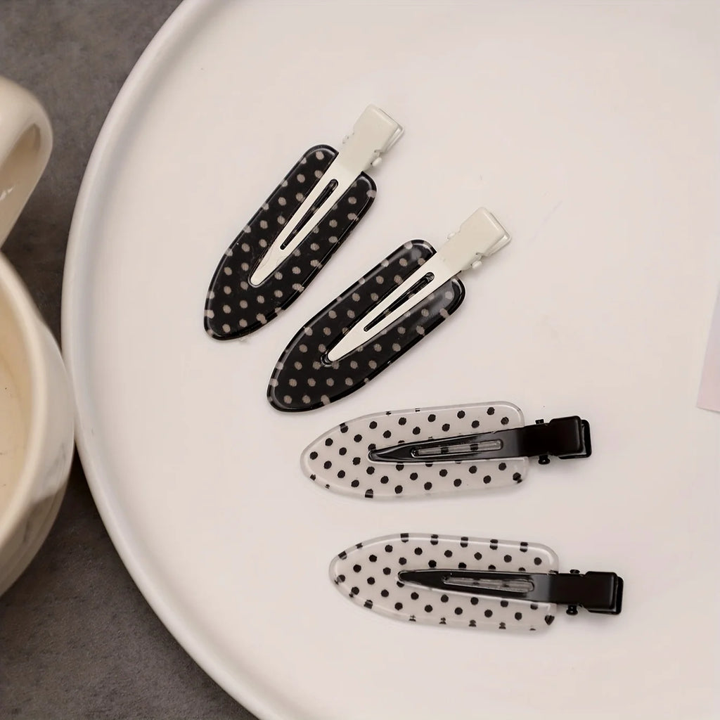 4-Piece Acrylic Duckbill Hair Clip Set
