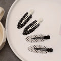 4-Piece Acrylic Duckbill Hair Clip Set