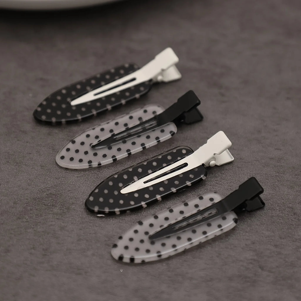 4-Piece Acrylic Duckbill Hair Clip Set