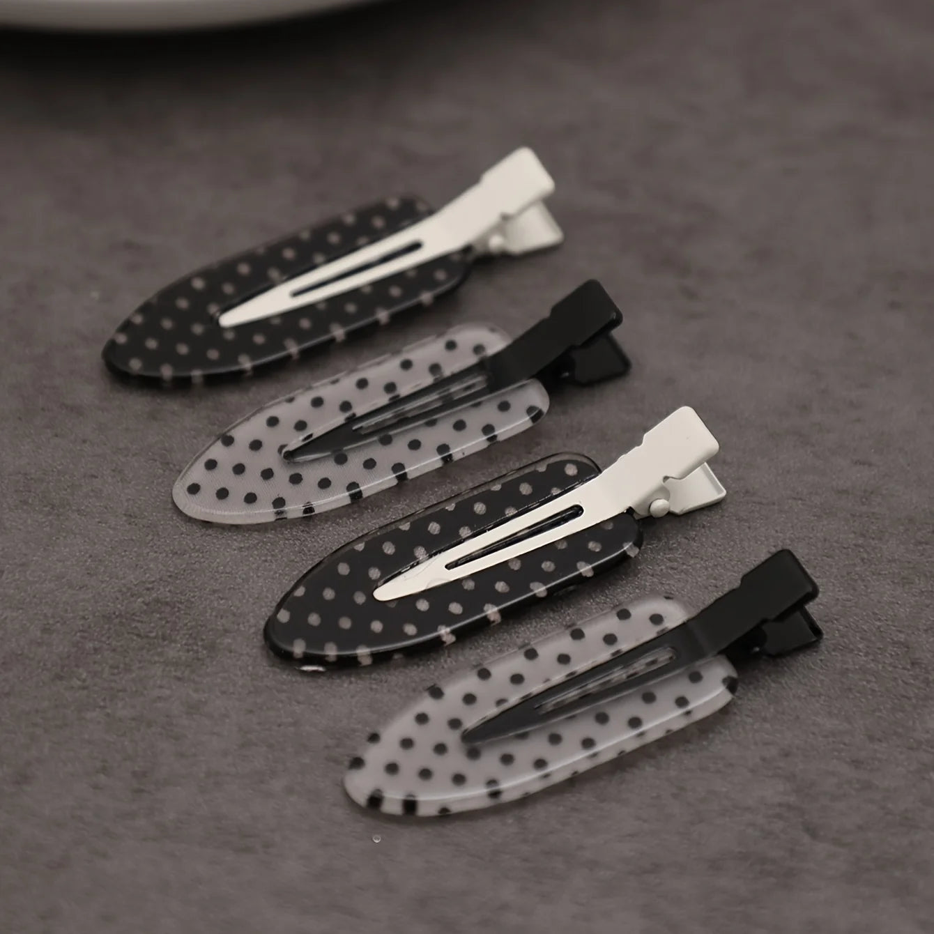 4-Piece Acrylic Duckbill Hair Clip Set