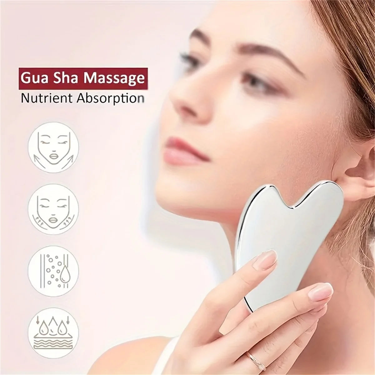 Stainless Steel Facial Gua Sha Massage Tool