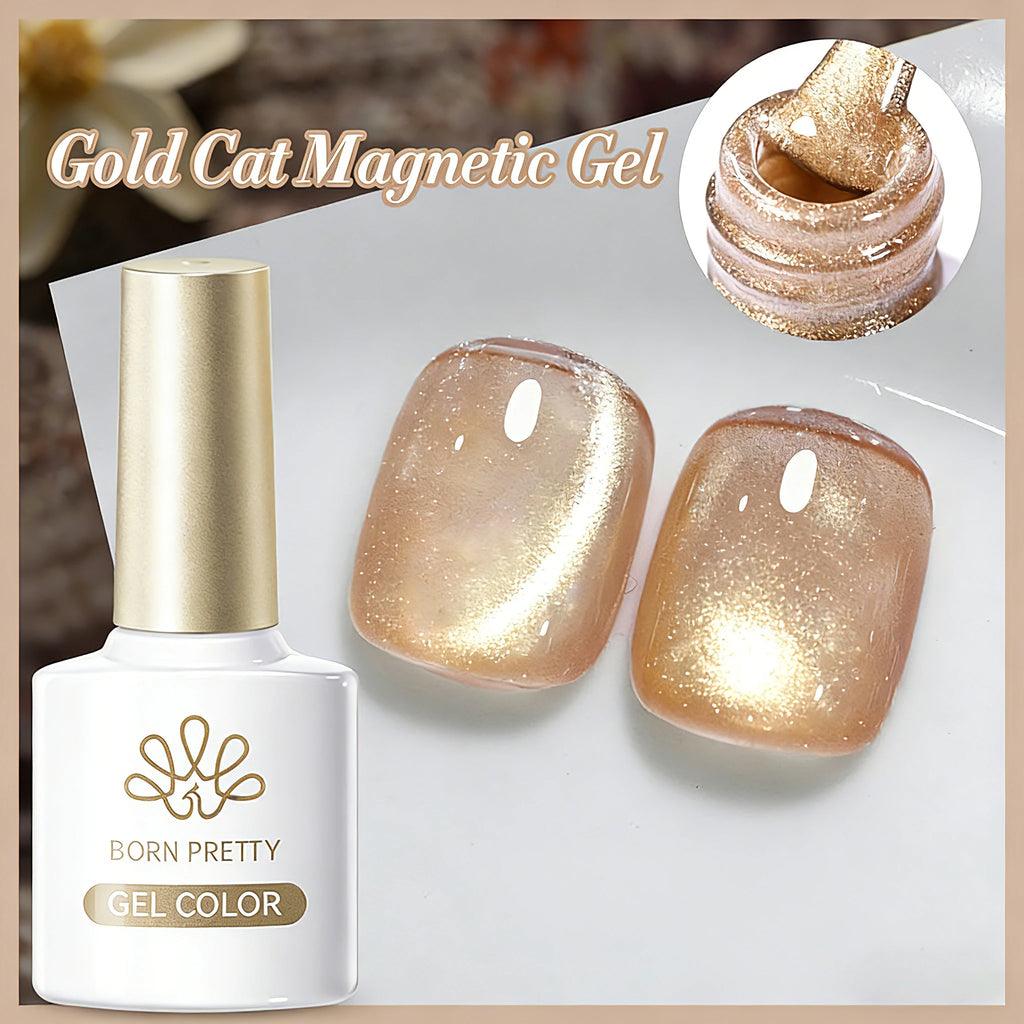 Black Glass Cat Eye Gel Polish