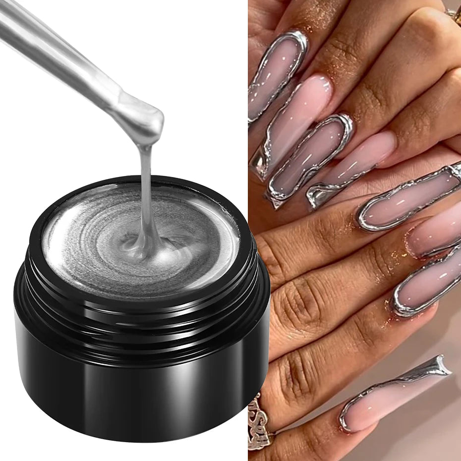 Metallic Nail Art Painting Gel