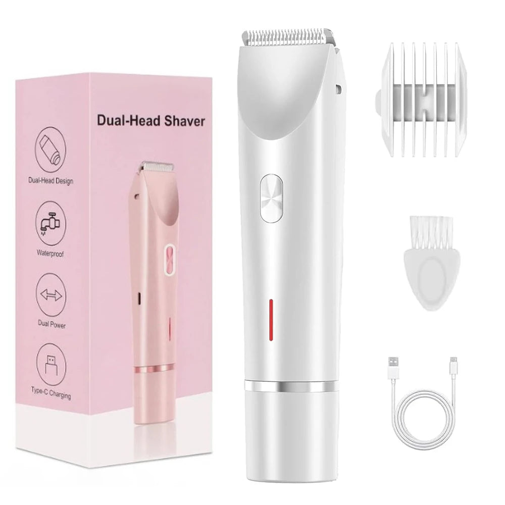 Dual-Head Electric Women's Body Trimmer