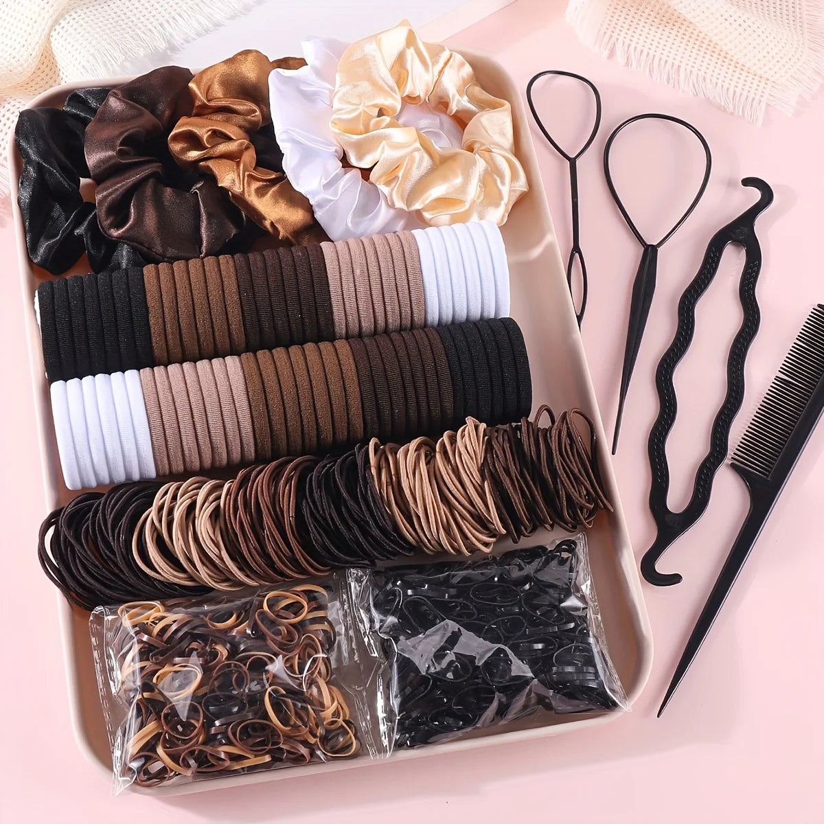 Hair Ties & Accessories Set