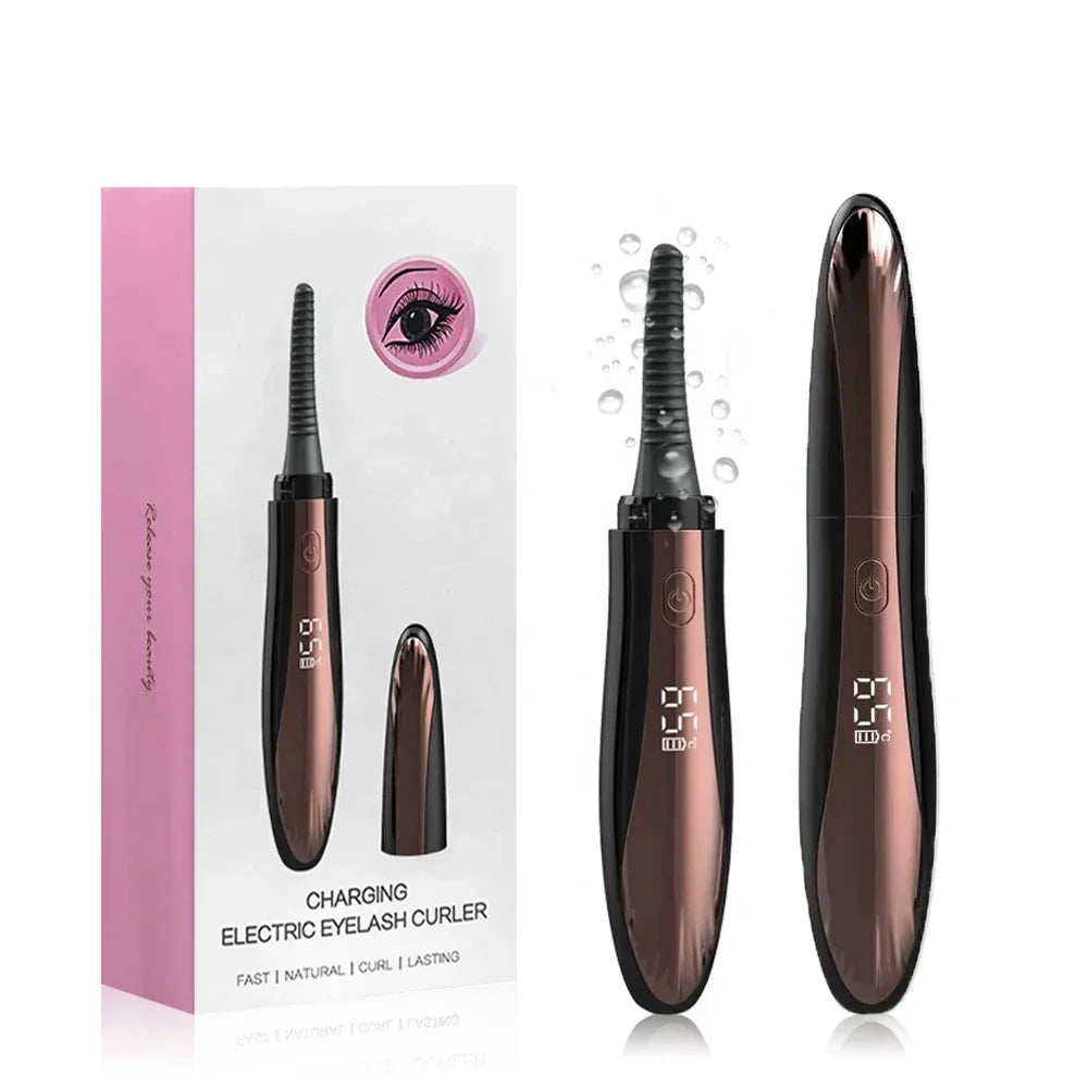 USB Rechargeable Heated Eyelash Curler with 4 Heat Modes