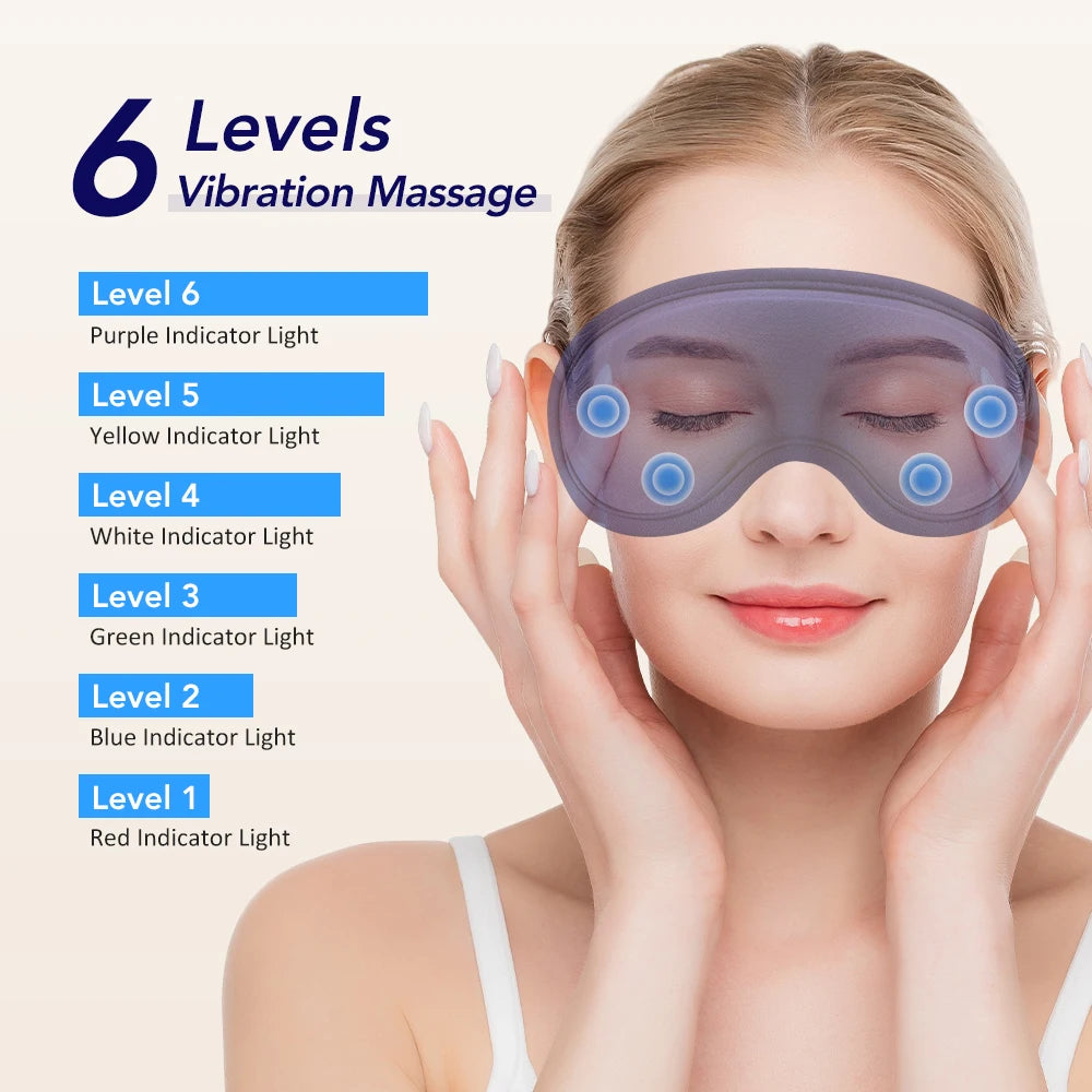 Electric Heated Eye Massager with 3D Vibration