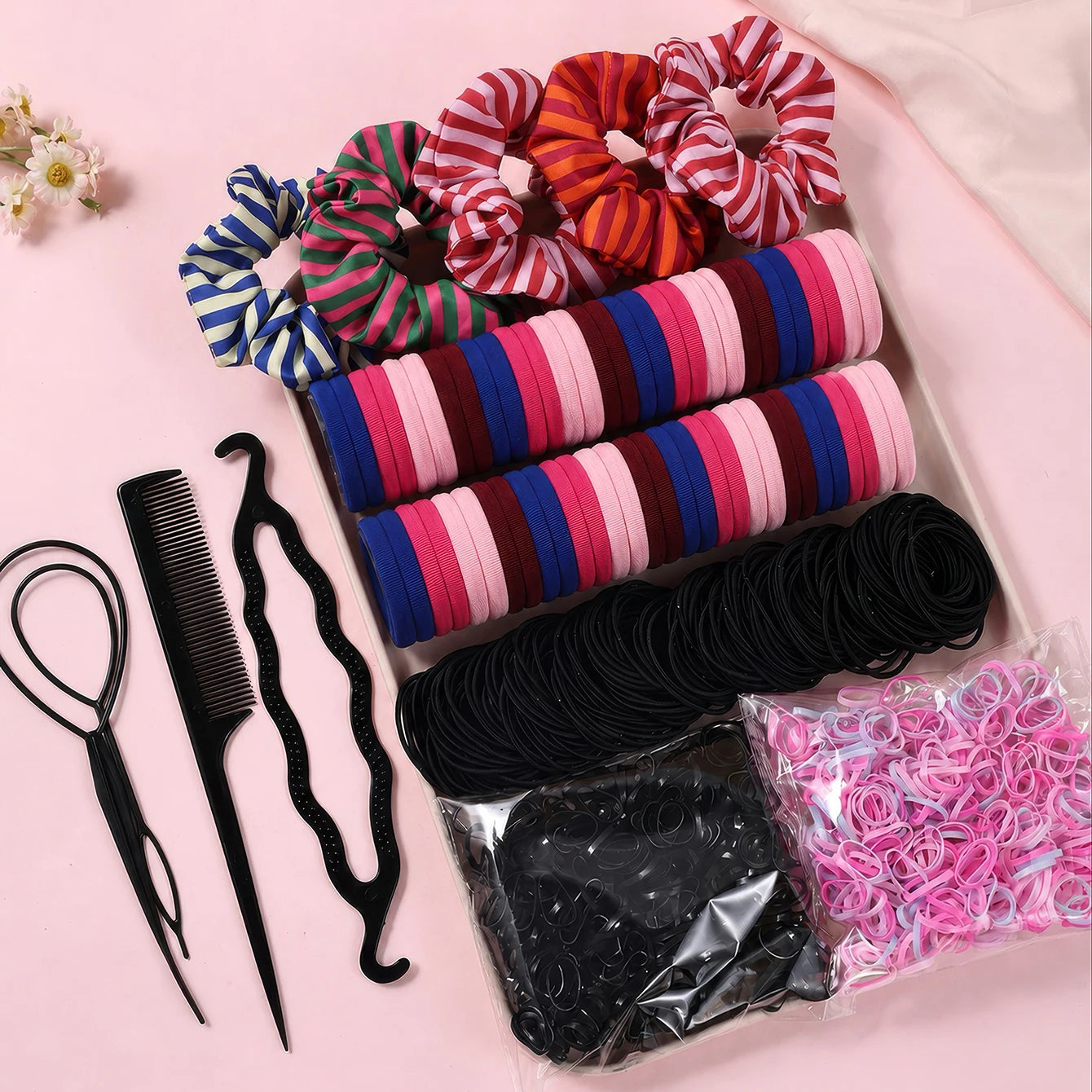 Hair Ties & Accessories Set