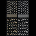 Reflective Glitter Nail Art Stickers