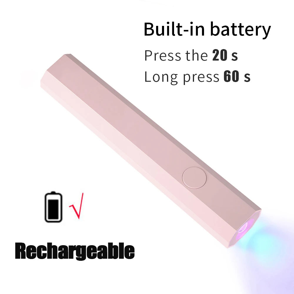 Rechargeable Mini LED Nail Lamp